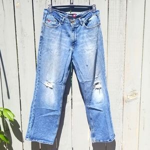 🇺🇦 Viral Y2K Tony Hawk Disstressed Jeans Waist 34 Streetwear Jean New